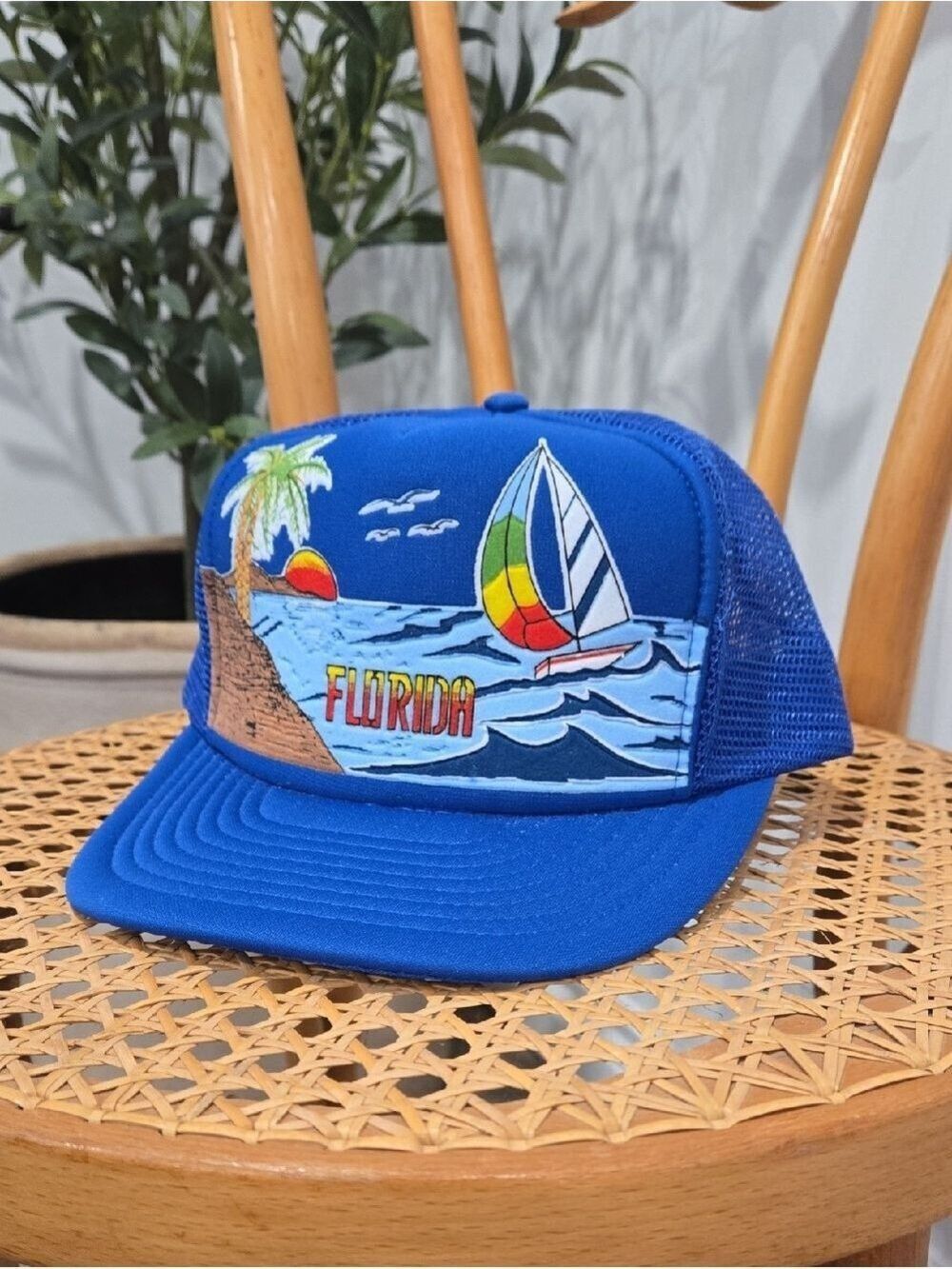 Vintage 80's Florida Snap Back Trucker Hat